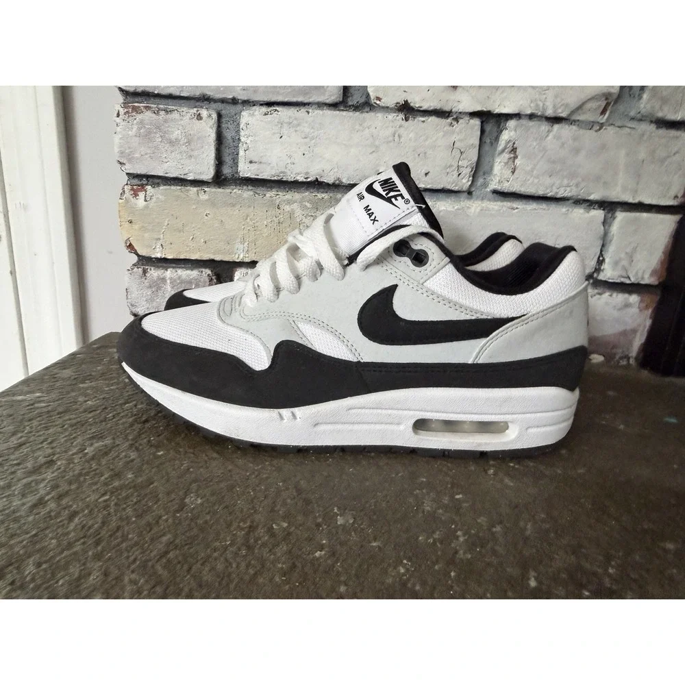 Nike Air Max 1 White Black Pure Platinum Mens Sneakers FD9082-107 Size 8